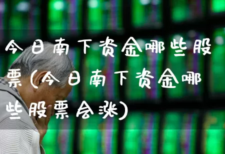 今日南下资金哪些股票(今日南下资金哪些股票会涨)_https://www.haiwangdasha.com_创业板_第1张