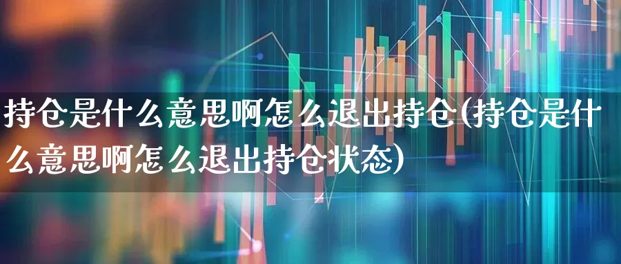 持仓是什么意思啊怎么退出持仓(持仓是什么意思啊怎么退出持仓状态)_https://www.haiwangdasha.com_北交所_第1张