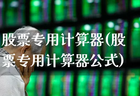 股票专用计算器(股票专用计算器公式)_https://www.haiwangdasha.com_科创板_第1张
