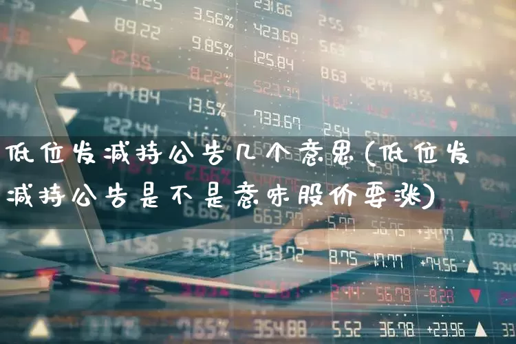 低位发减持公告几个意思(低位发减持公告是不是意味股价要涨)_https://www.haiwangdasha.com_深交所_第1张