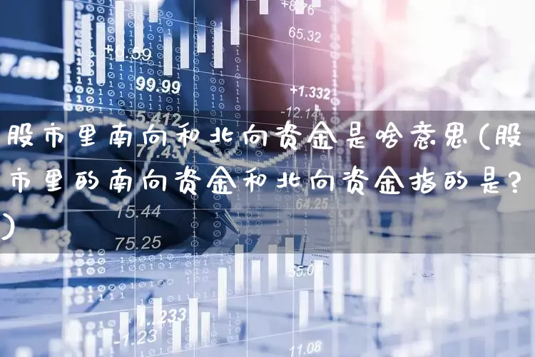 股市里南向和北向资金是啥意思(股市里的南向资金和北向资金指的是?)_https://www.haiwangdasha.com_深交所_第1张
