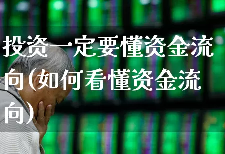 投资一定要懂资金流向(如何看懂资金流向)_https://www.haiwangdasha.com_北交所_第1张