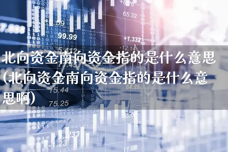 北向资金南向资金指的是什么意思(北向资金南向资金指的是什么意思啊)_https://www.haiwangdasha.com_创业板_第1张