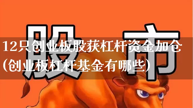 12只创业板股获杠杆资金加仓(创业板杠杆基金有哪些)_https://www.haiwangdasha.com_深交所_第1张